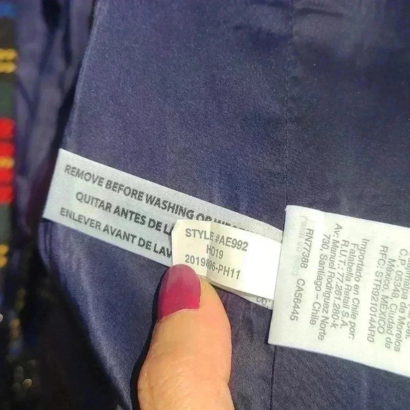 Blazer j crew Tartan Blazer  In Black Red Multi Plaid Pattern Christmas style  s - Picture 12 of 17